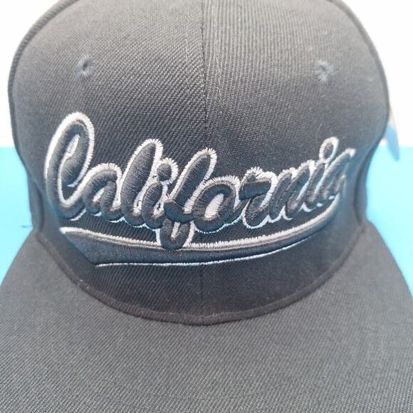 California Republic Cali Logo Hat Cap Snap Back Embroidered Black - Picture 2 of 6